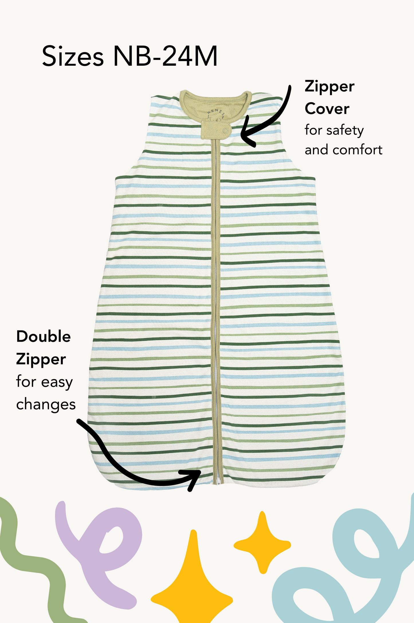 Renewed Forest Ribbons Sleeveless Sleep Sack