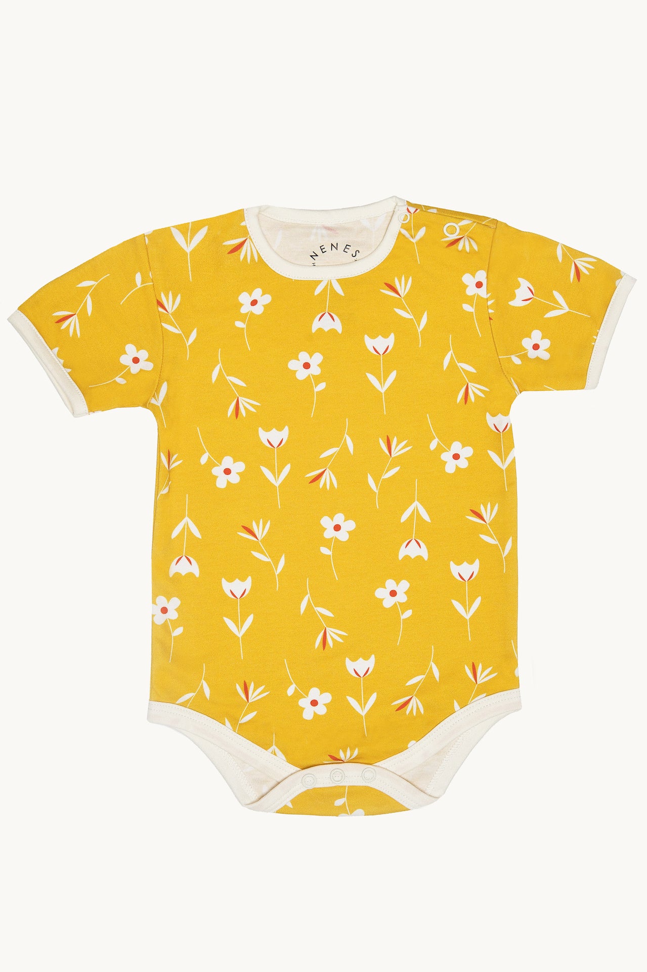 Daisy Days Shoulder Snap Short Sleeve Onesie