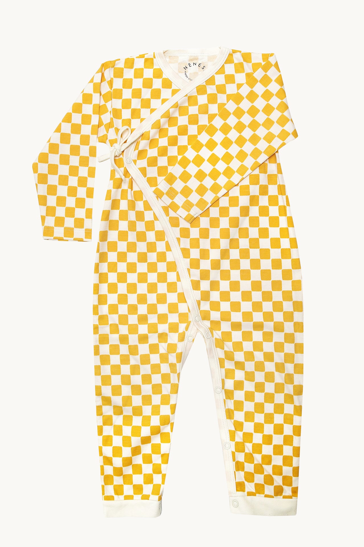 Sunny Squares Crossover Romper