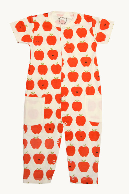 Apple of My Eye Short Sleeve Romper