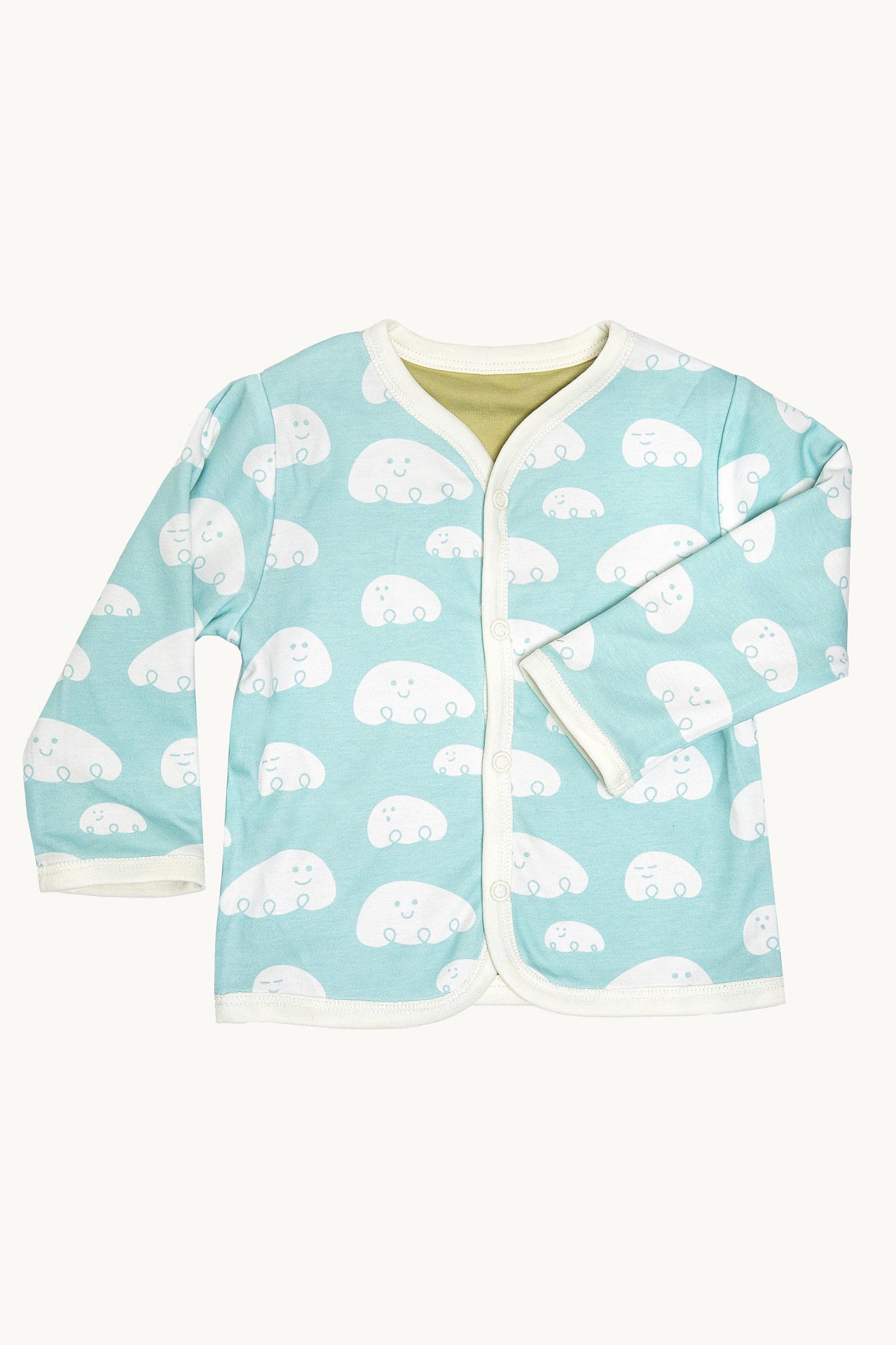 Who's the Moss & Head in the Clouds Reversible Cardigan