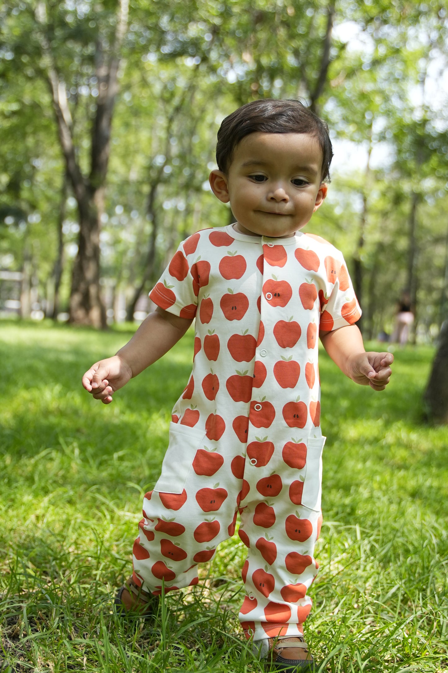 Apple of My Eye Short Sleeve Romper