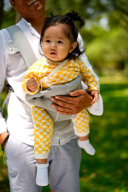 Sunny Squares Crossover Romper